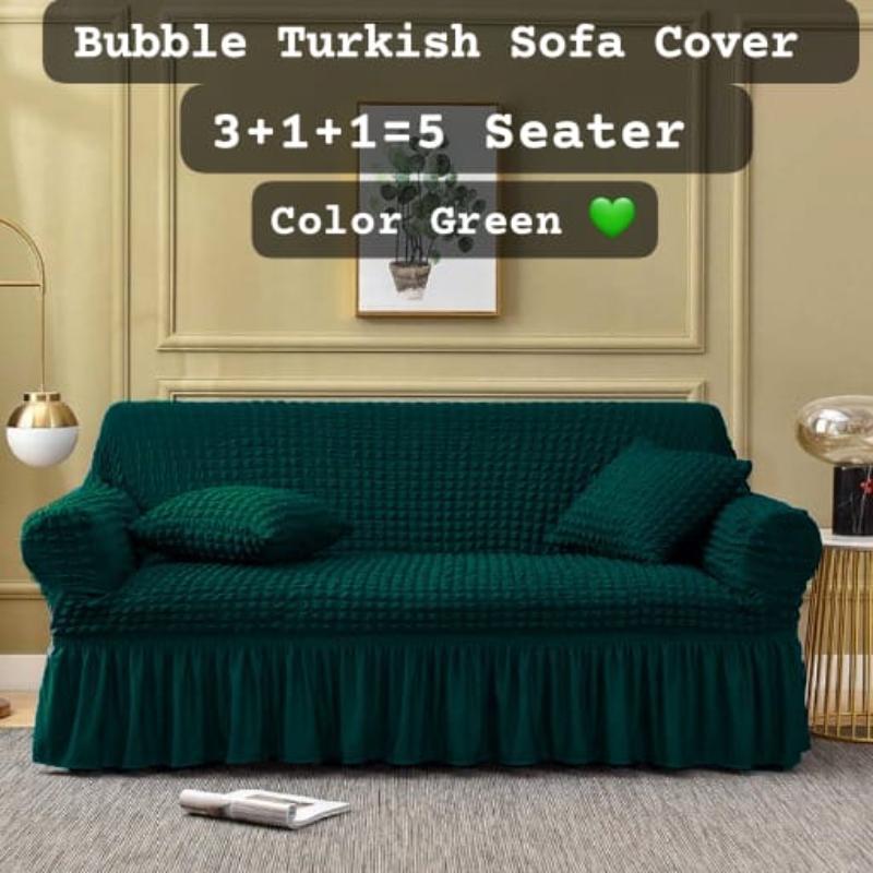 Bubble Fabric Sofa Cover – Stretchable Lycra – 5, 6 & 7 Seater Sofa Protector