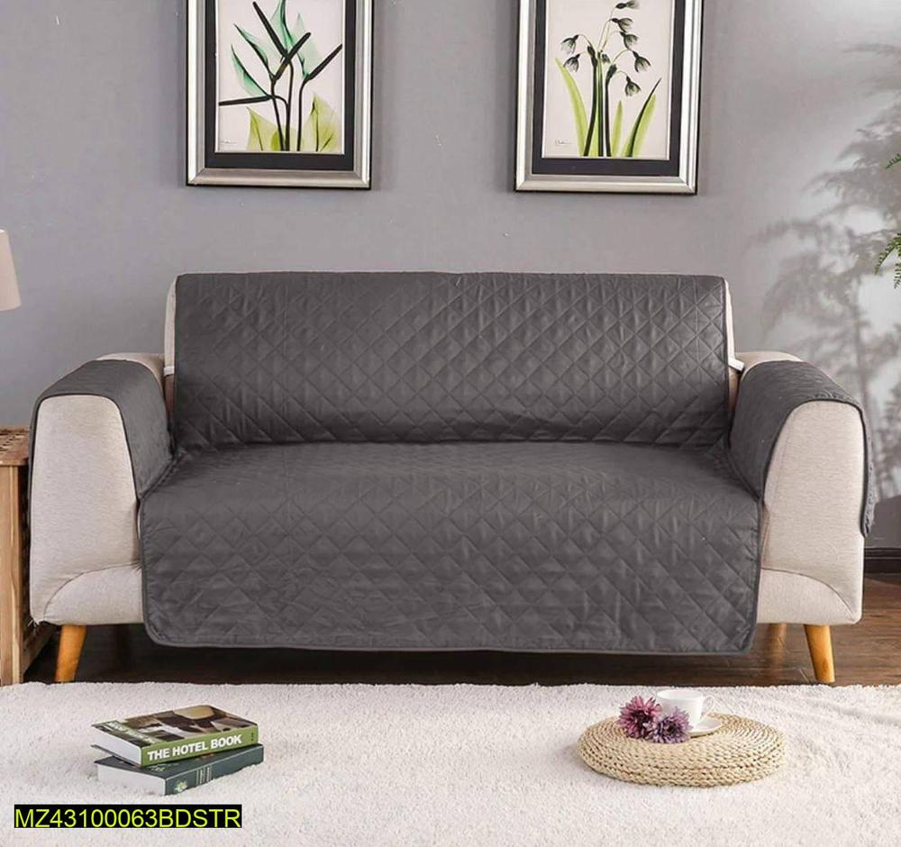 Quilted Cotton Sofa Cover – 5, 6 & 7 Seater, Soft & Durable