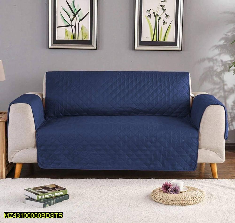 Quilted Cotton Sofa Cover – 5, 6 & 7 Seater, Soft & Durable