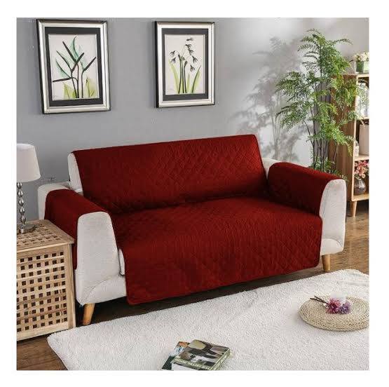 Premium Quality Quilted Sofa Covers – ultrasonic Stylish, Washable & Durable - Maron - Sofa Covers