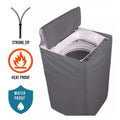 "Premium Waterproof Washing Machine Cover – Grey | 100% GSM Fabric | Heavy-Duty Protection"